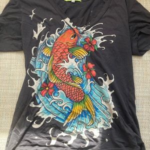Print t-shirt fish